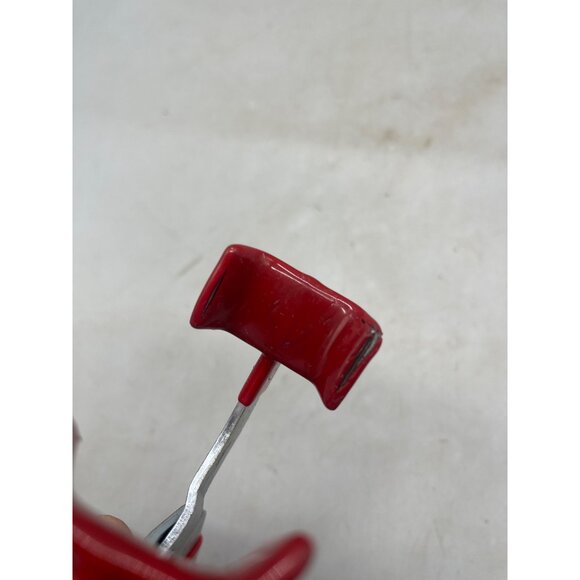 wheel master lug nut cover piiers made in Taiwan red silver 9" long READ - Picture 6 of 9